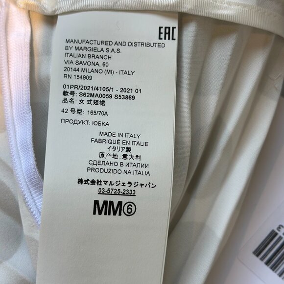 MM6 Polka Dot Pleated Skirt NWT - Picture 9 of 9